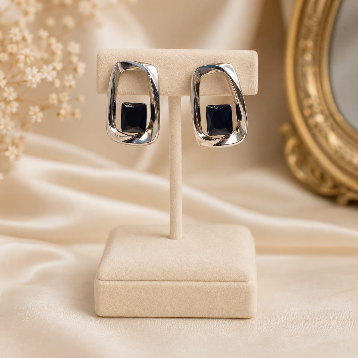 Midnight Prism Geometric Earrings
