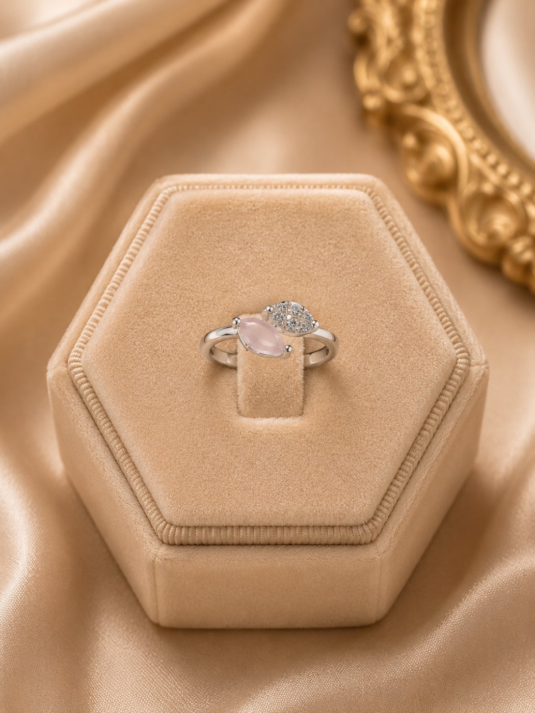 Blush Petal Elegance Ring